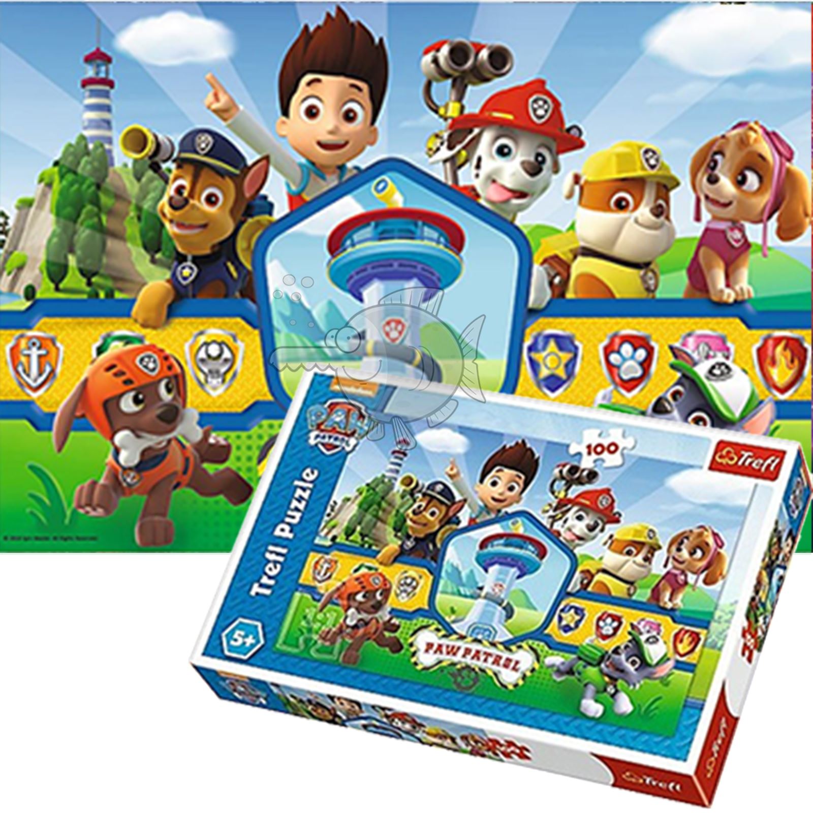 Trefl Paw Patrol Shaped Puzzle - 100 Pieces - Kalimat Store